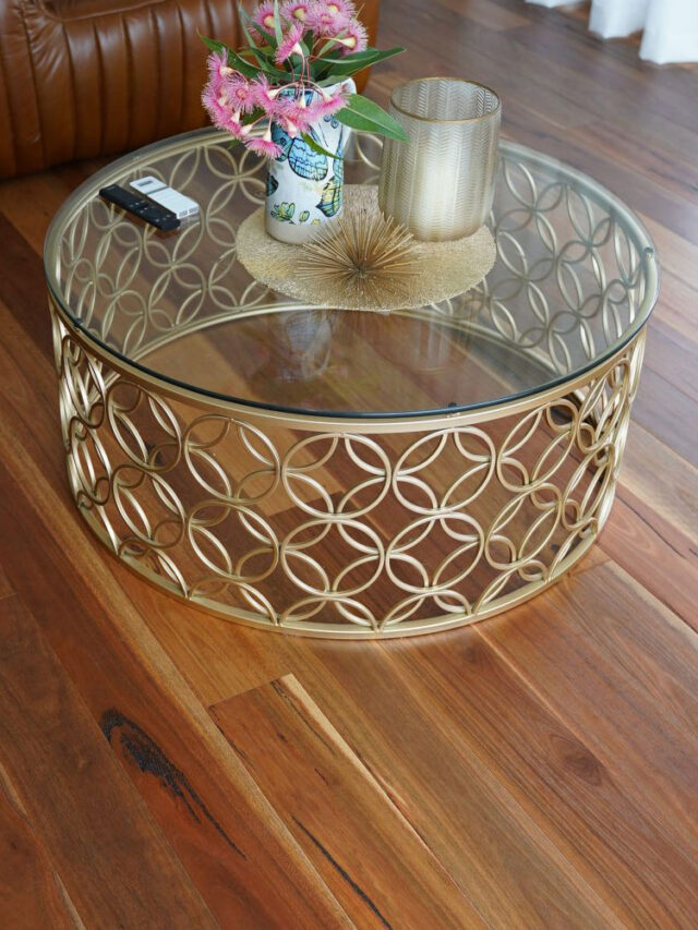 cropped Rustic Spotted Gum Select Australian Timber Living Room